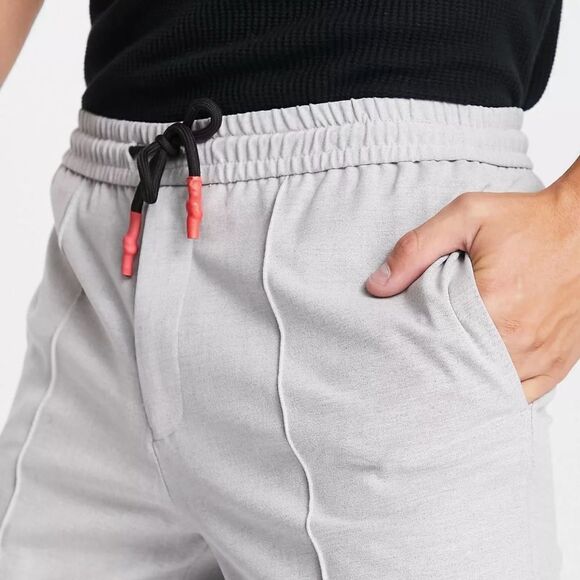 ASOS DESIGN skinny jersey smart joggers in grey 30/34 NWT IN PACKAGING‎ - Picture 2 of 7